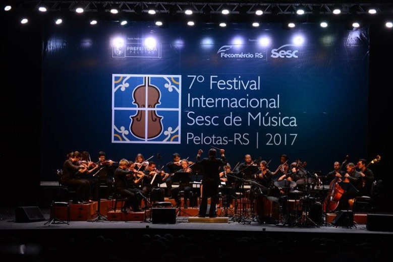 7º SESC’s International Music Festival | Unisinos Anchieta Orchestra | Theater Guarany | Photo: Fávio Neves